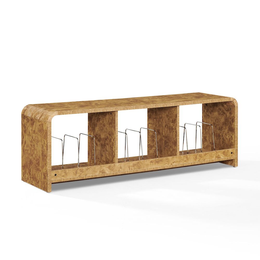 Ingrid Large Record Player Stand With Vinyl Storage Maple