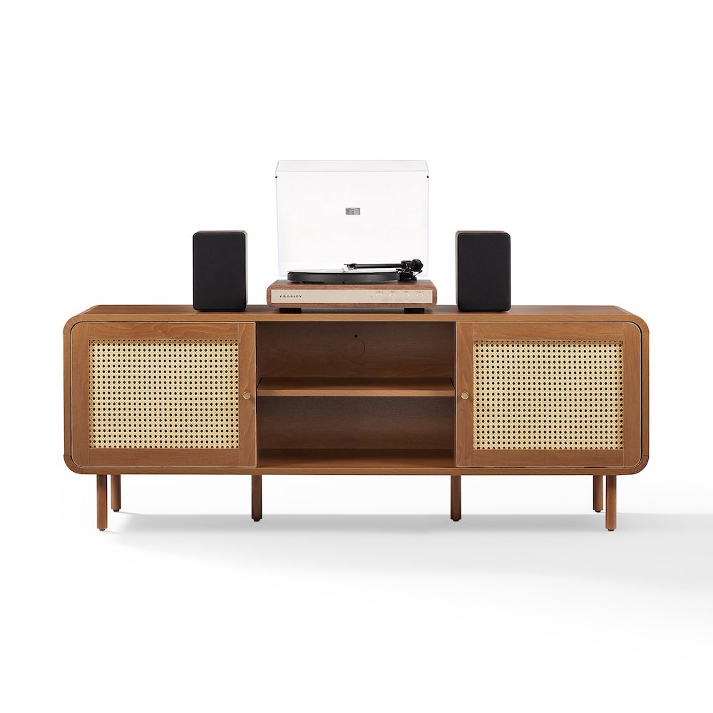 Nora Modern Record Player Cabinet With Vinyl Storage