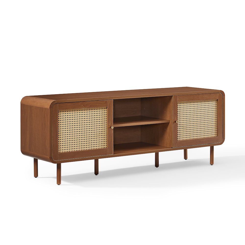 Nora Modern Record Player Cabinet With Vinyl Storage