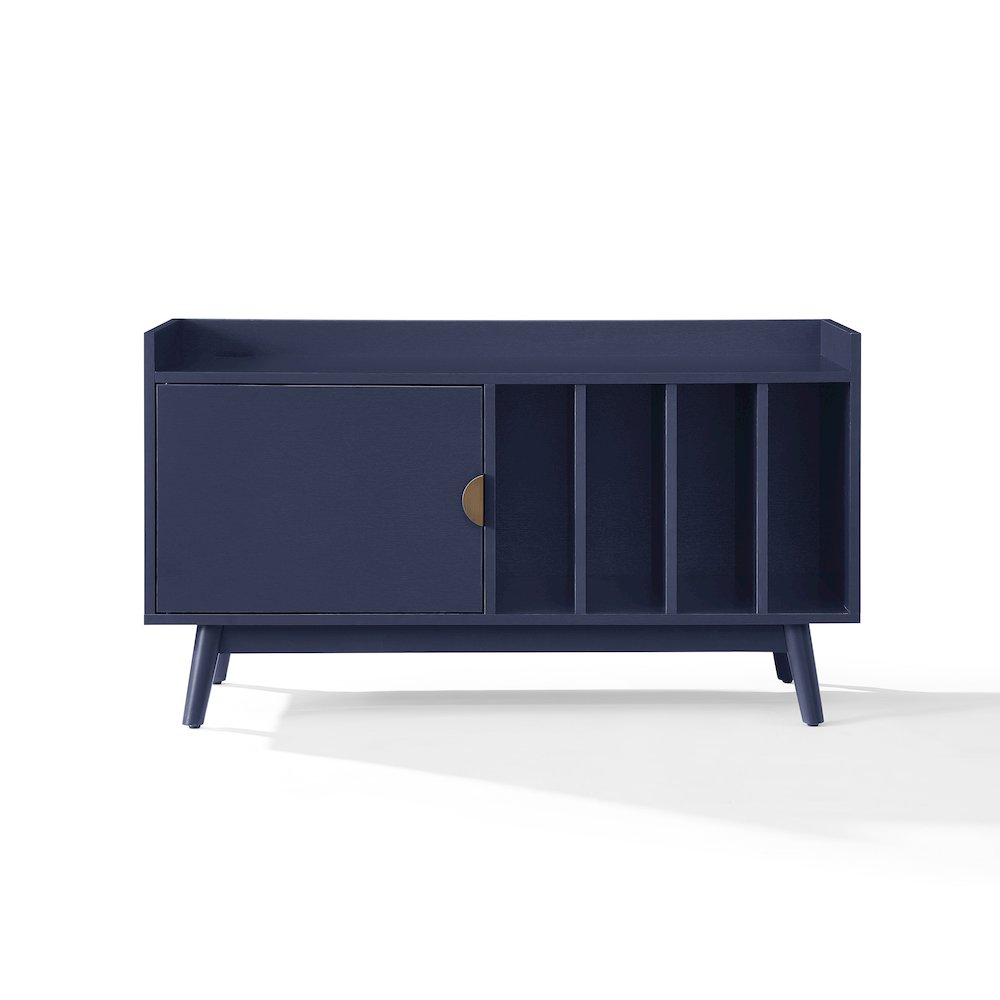 Skylar Mid-Century Record Player Cabinet with Vinyl Storage