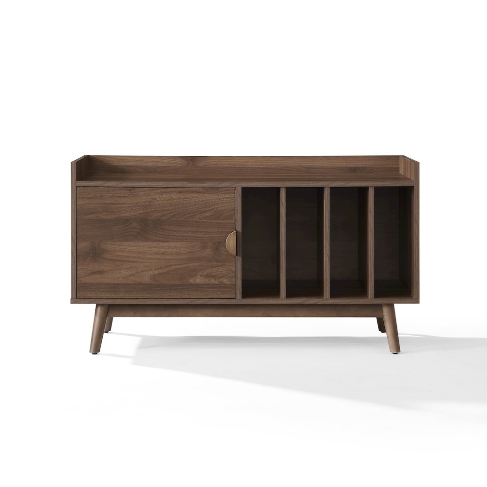 Skylar Mid-Century Record Player Cabinet with Vinyl Storage