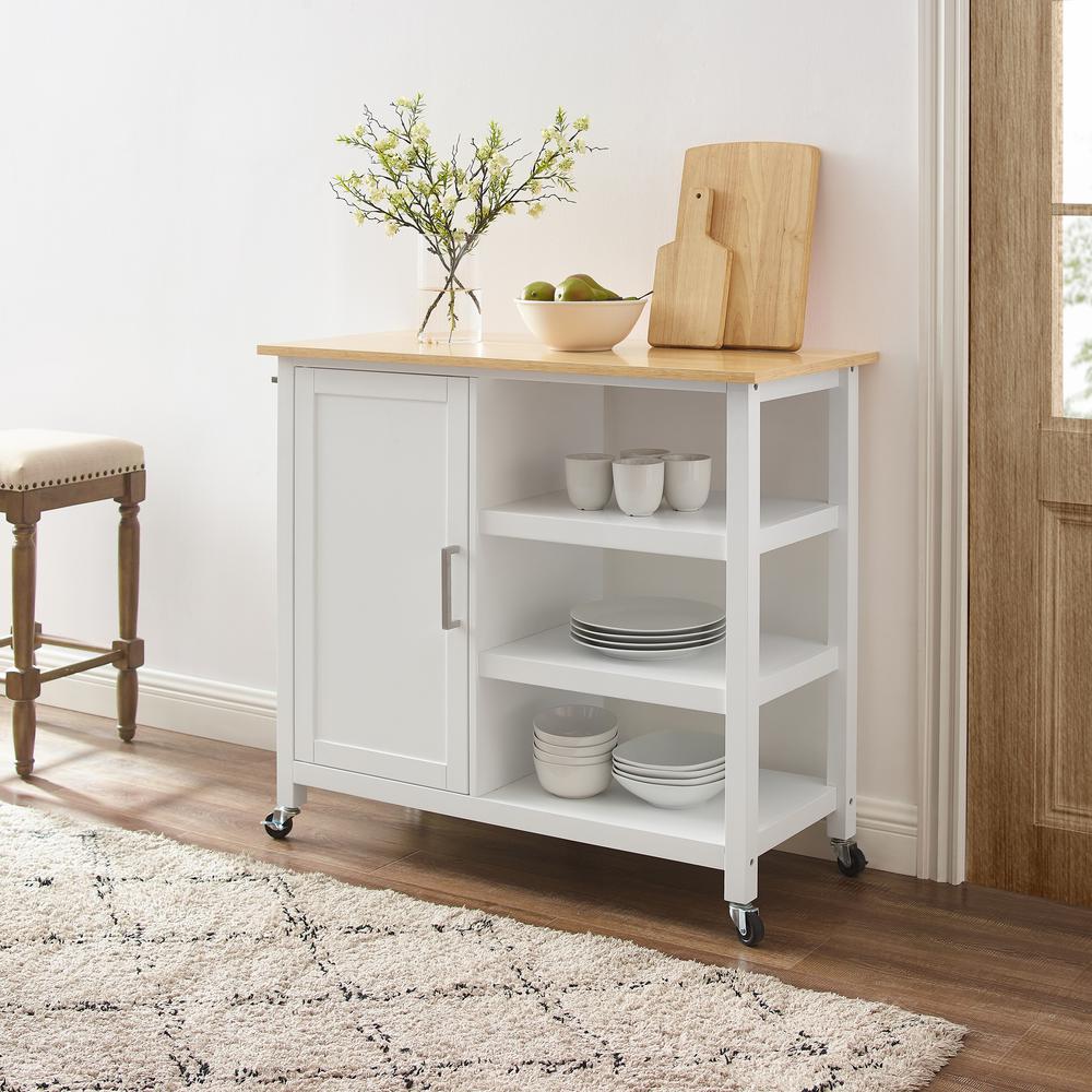 Tristan Open Kitchen Island/Cart