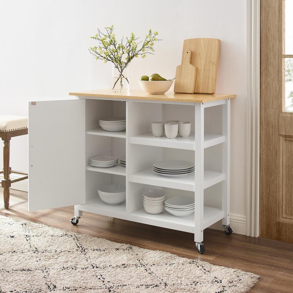 Tristan Open Kitchen Island/Cart