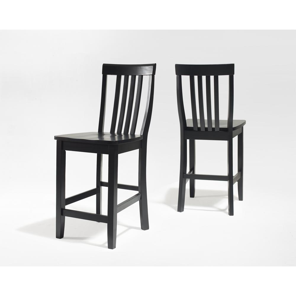 School House 2-Piece Counter Height Bar Stool Set – 2 Stools