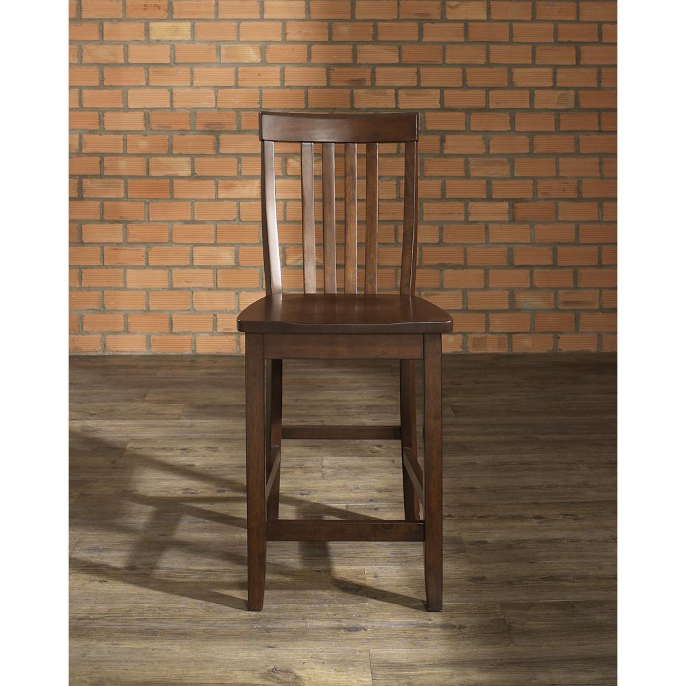 School House 2-Piece Counter Height Bar Stool Set – 2 Stools