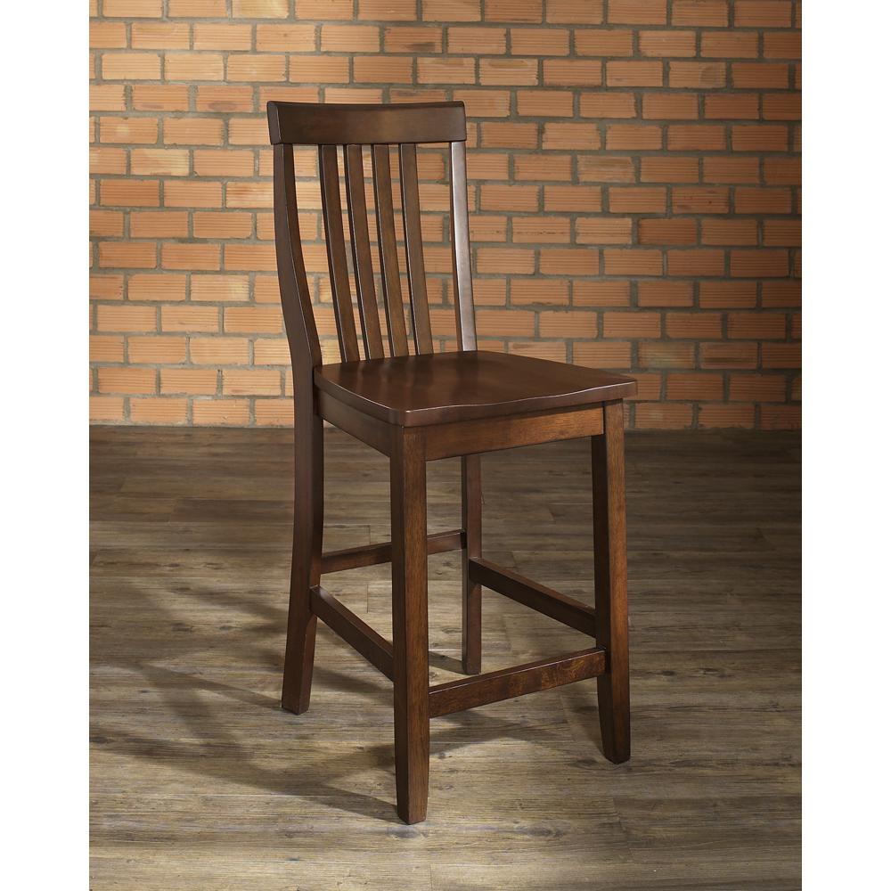 School House 2-Piece Counter Height Bar Stool Set – 2 Stools