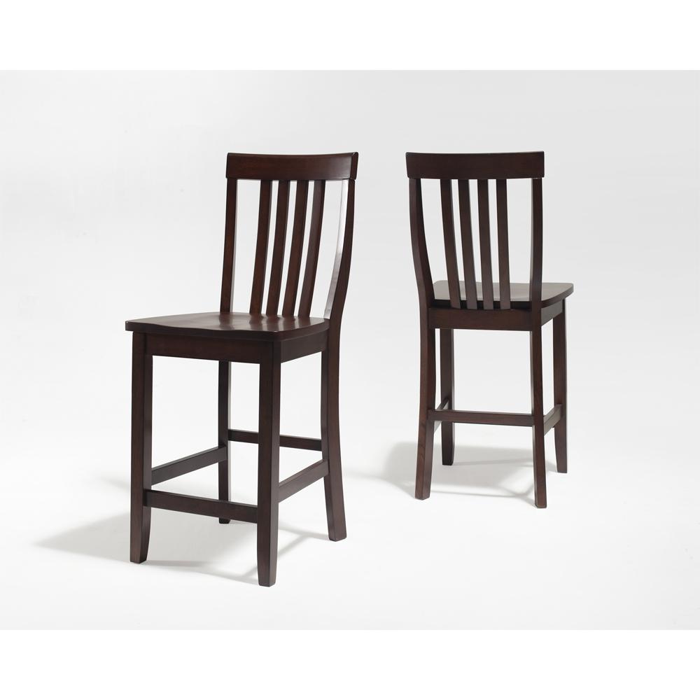 School House 2-Piece Counter Height Bar Stool Set – 2 Stools