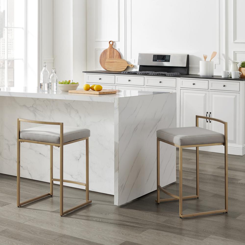 Harlowe 2-Piece Counter Height Bar Stool Set – 2 Stools