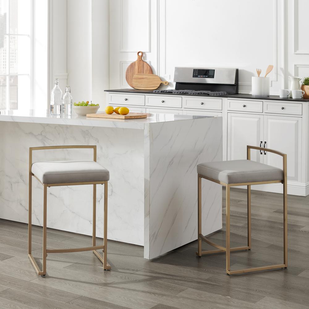 Harlowe 2-Piece Counter Height Bar Stool Set – 2 Stools