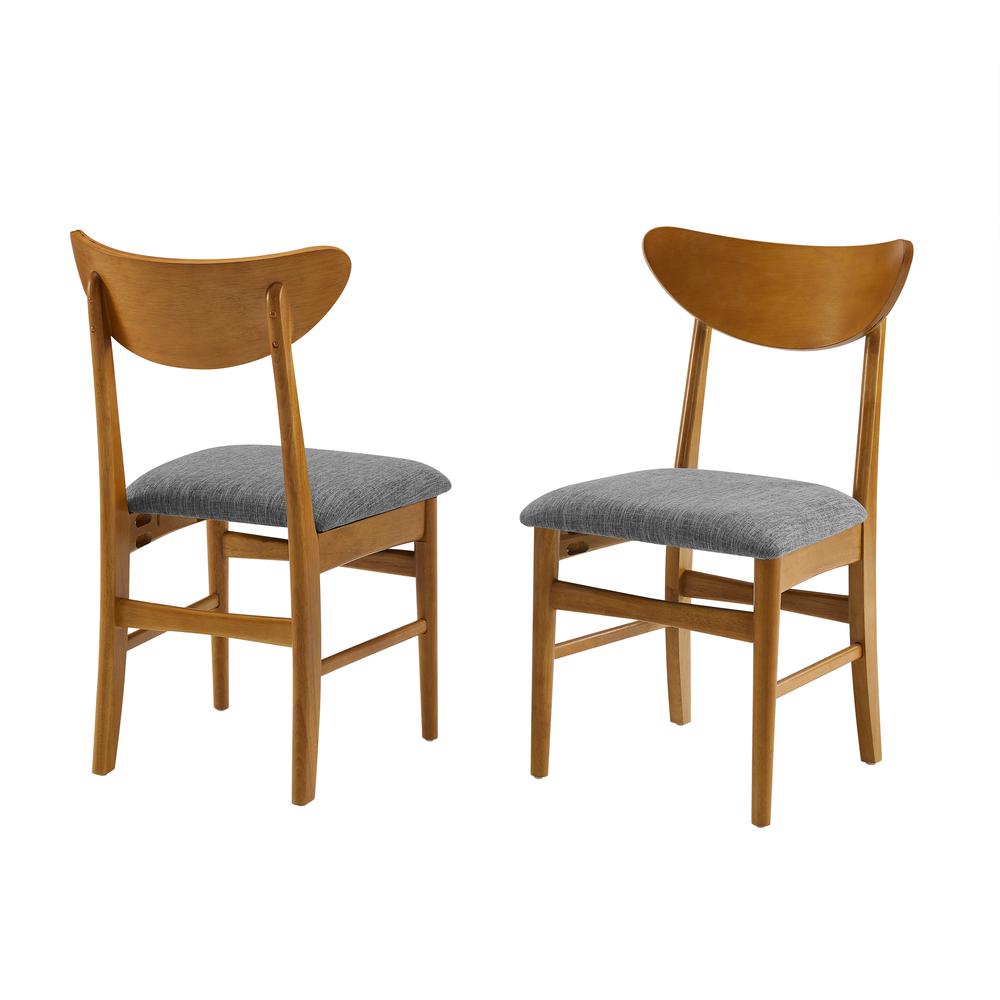 Landon 2-Piece Wood Dining Chairs W/Upholstered Seat – 2 Wood Back Chairs