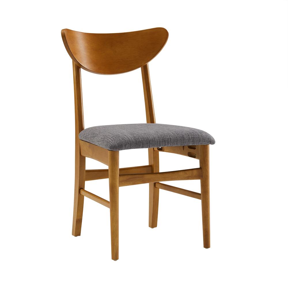 Landon 2-Piece Wood Dining Chairs W/Upholstered Seat – 2 Wood Back Chairs
