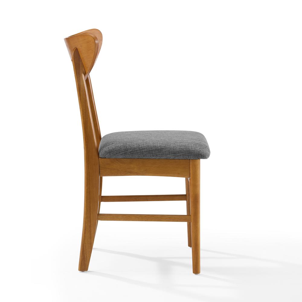 Landon 2-Piece Wood Dining Chairs W/Upholstered Seat – 2 Wood Back Chairs