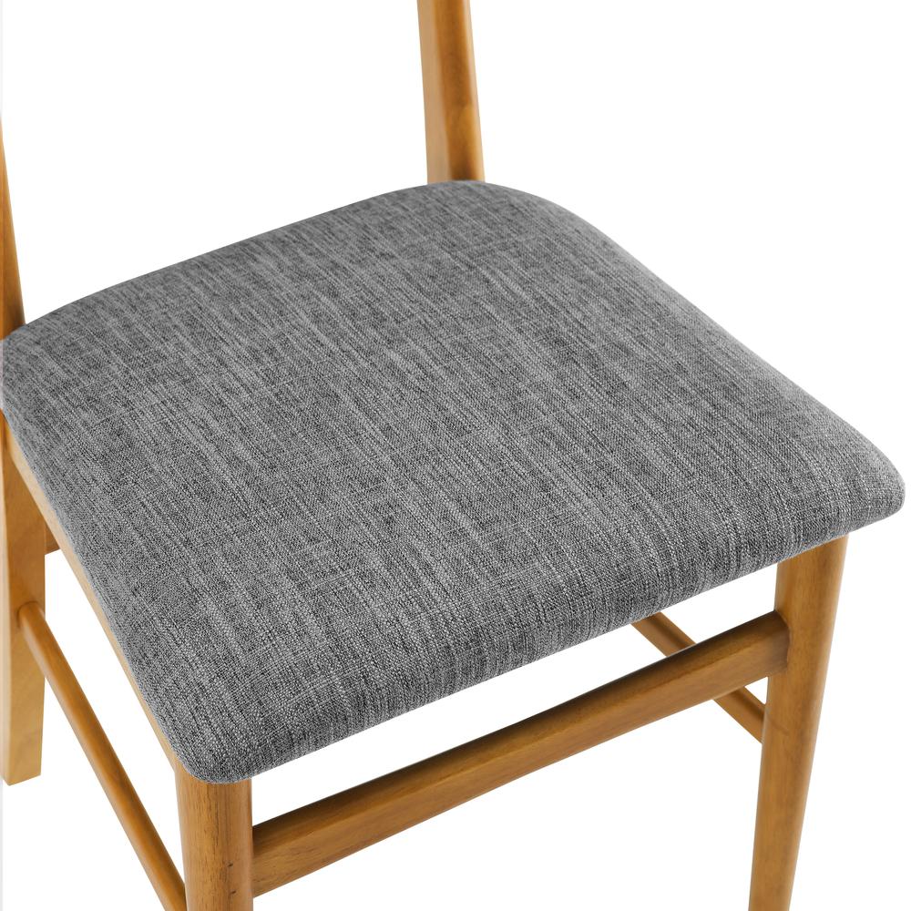 Landon 2-Piece Wood Dining Chairs W/Upholstered Seat – 2 Wood Back Chairs