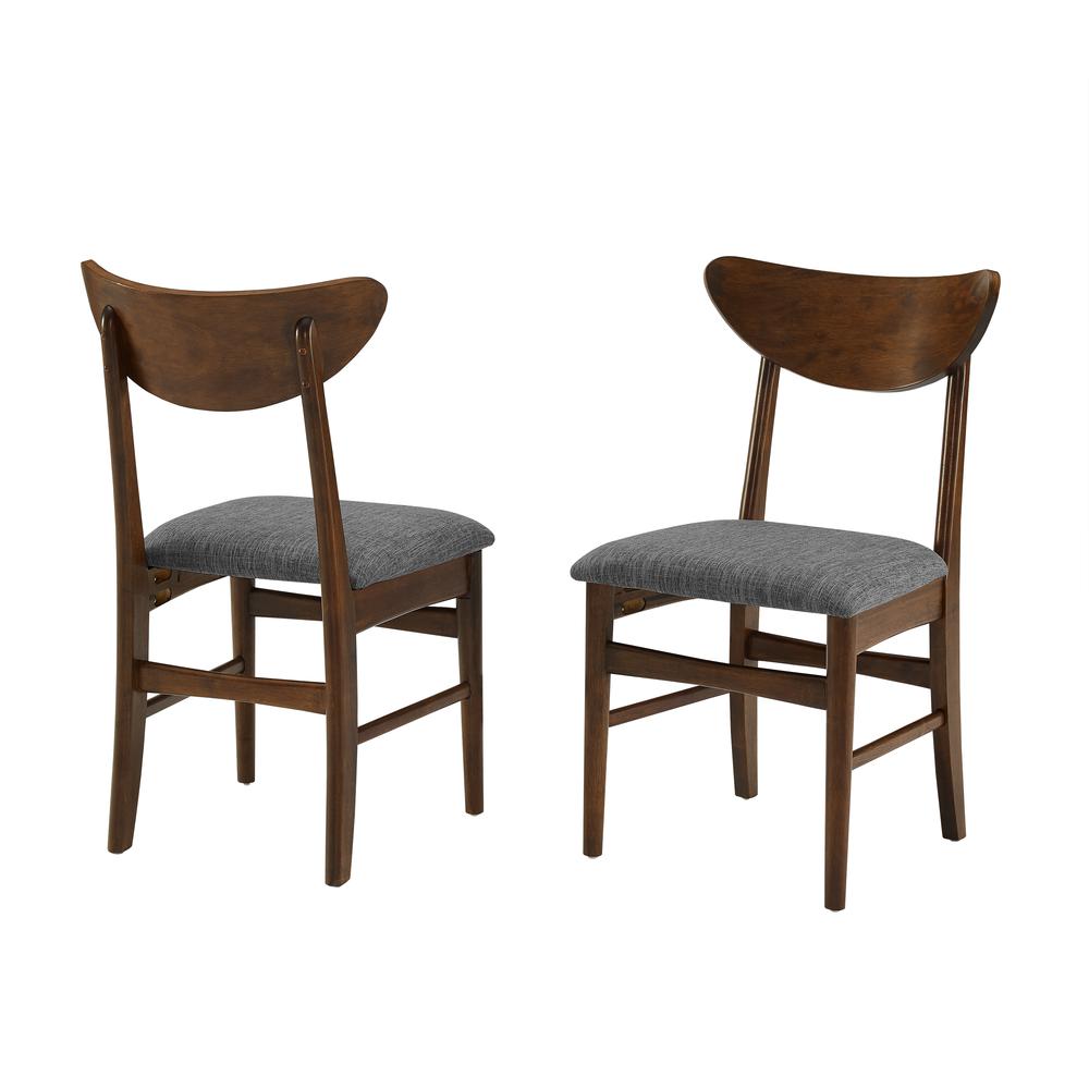 Landon 2-Piece Wood Dining Chairs W/Upholstered Seat – 2 Wood Back Chairs