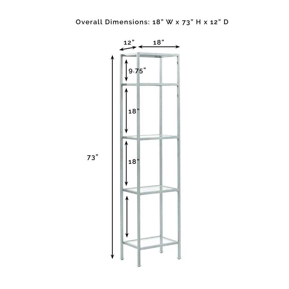 Aimee Narrow Etagere Bookcase