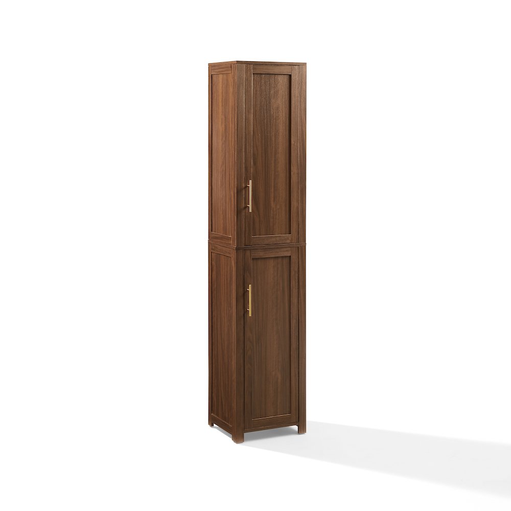 Savannah Linen Storage Cabinet Walnut