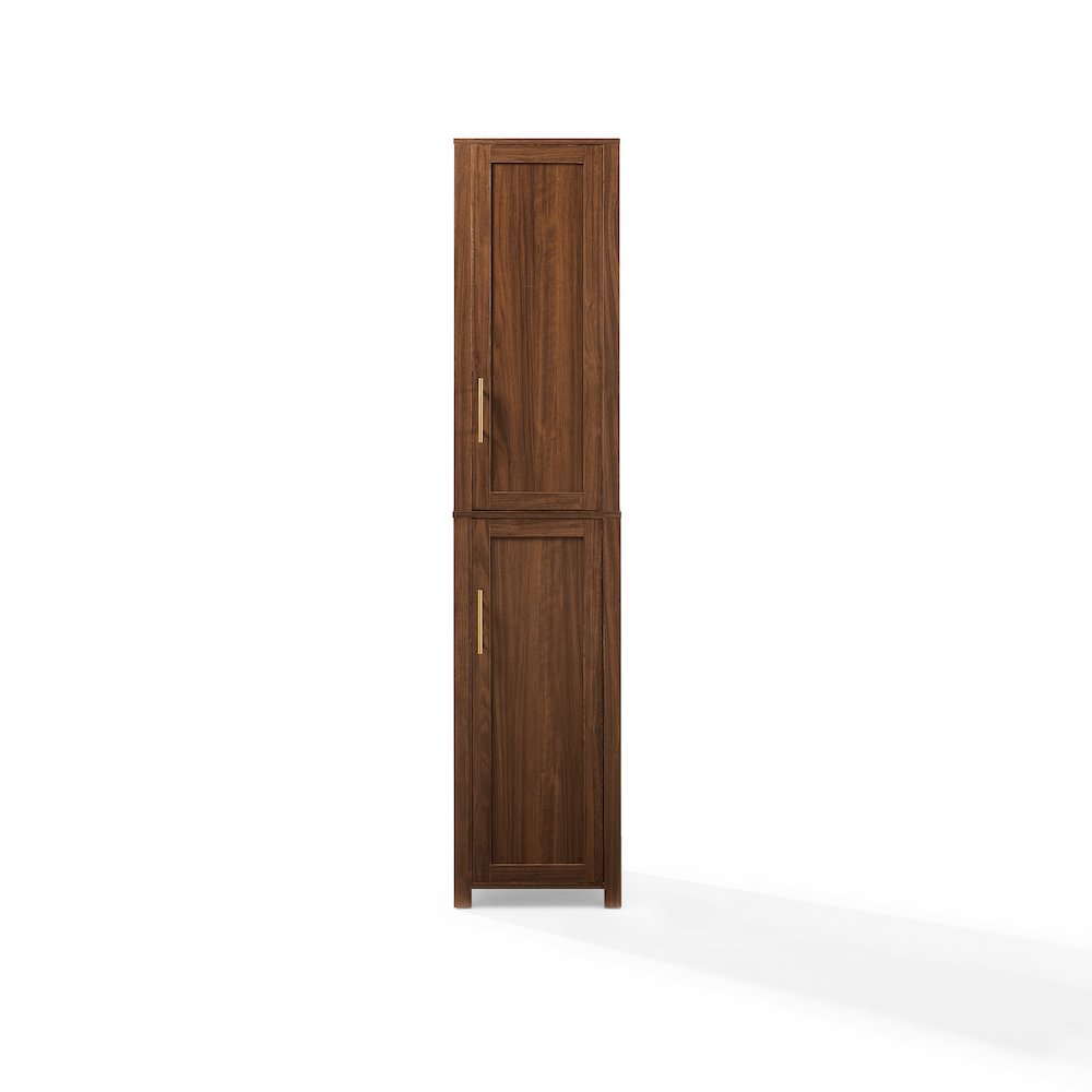 Savannah Linen Storage Cabinet Walnut