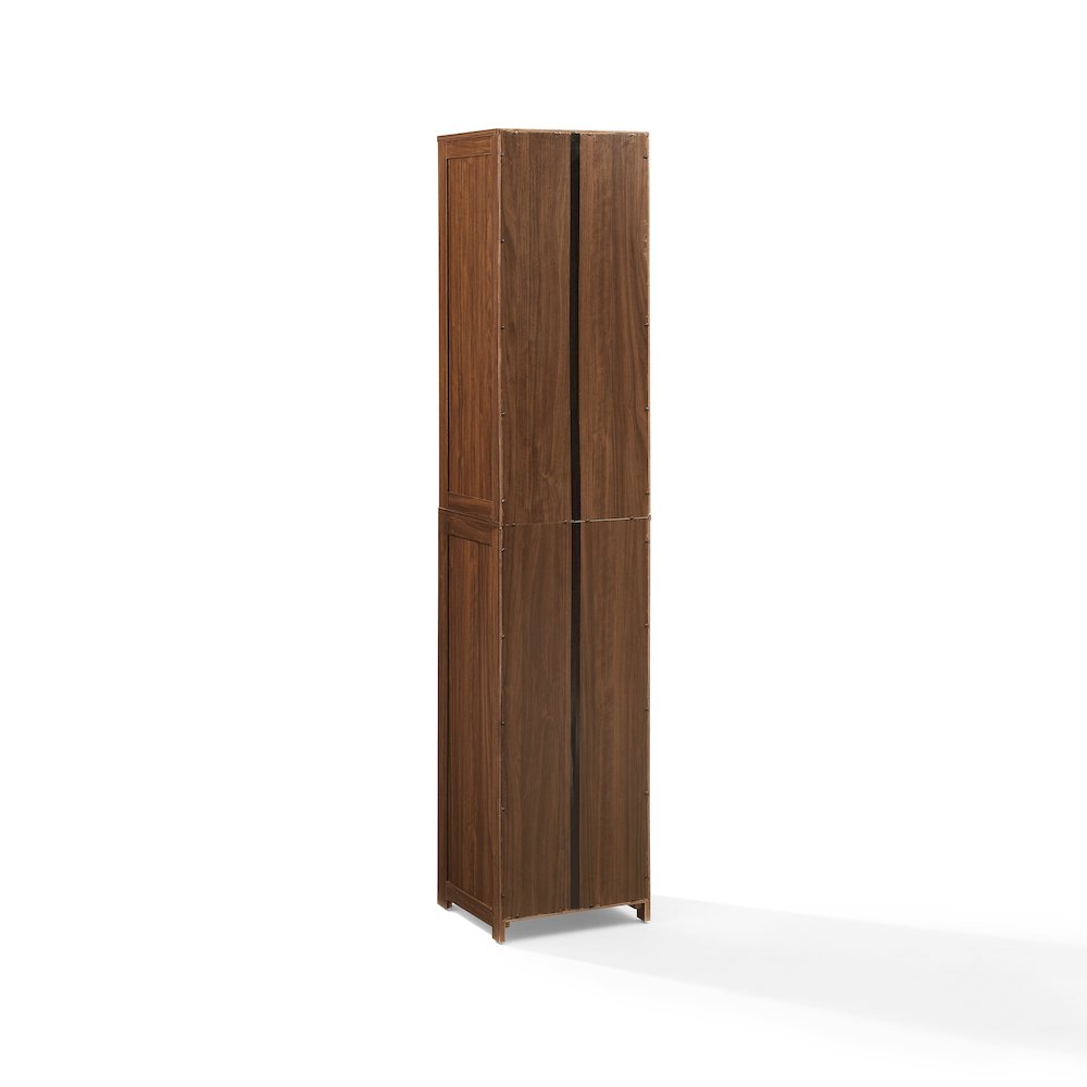 Savannah Linen Storage Cabinet Walnut