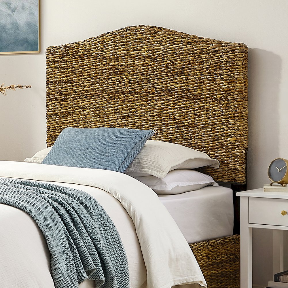 Serena Rattan Twin Headboard Banana Leaf