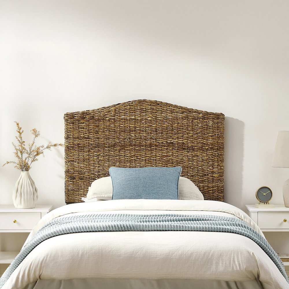 Serena Rattan Twin Headboard Banana Leaf
