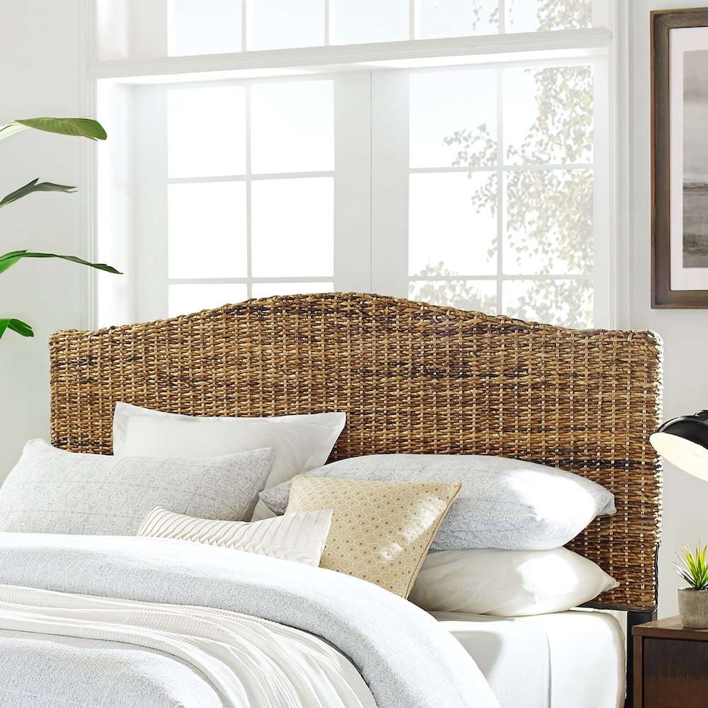 Serena Rattan Full Headboard Banana Leaf