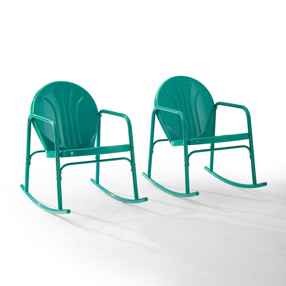 Griffith 2Pc Retro Outdoor Rocking Chair Set – 2 Rocking Chairs