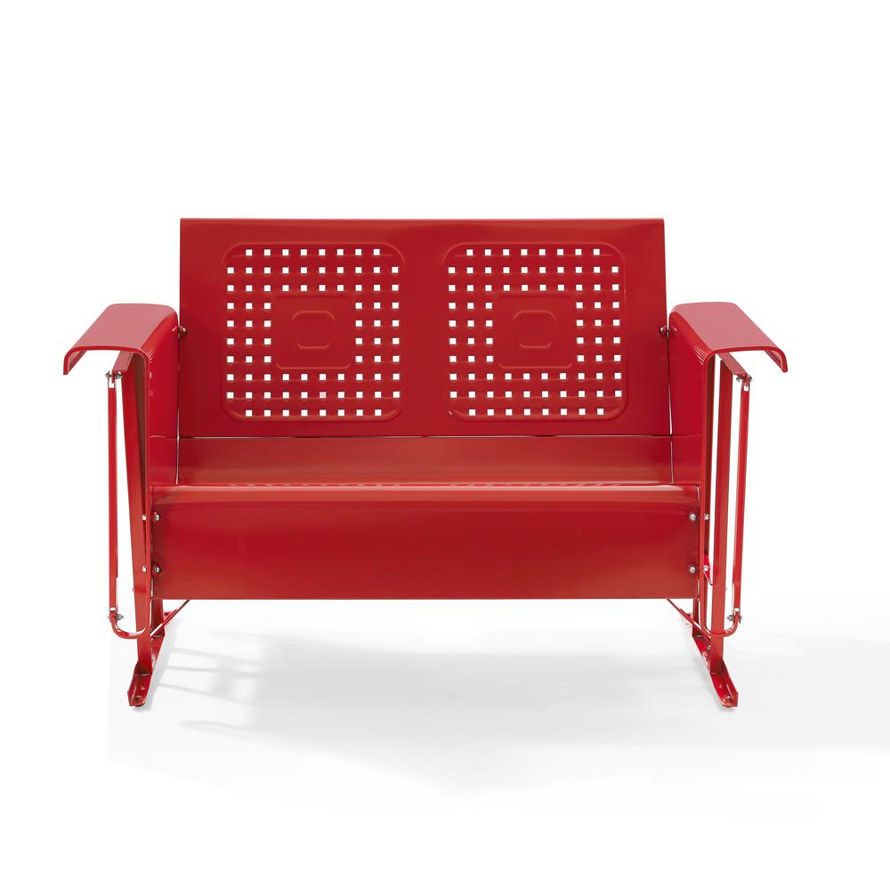 Bates Retro Outdoor Loveseat Glider