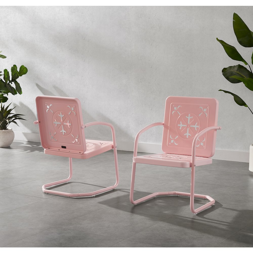 Azalea 2-Piece Retro Outdoor Chair Set – 2 Chairs