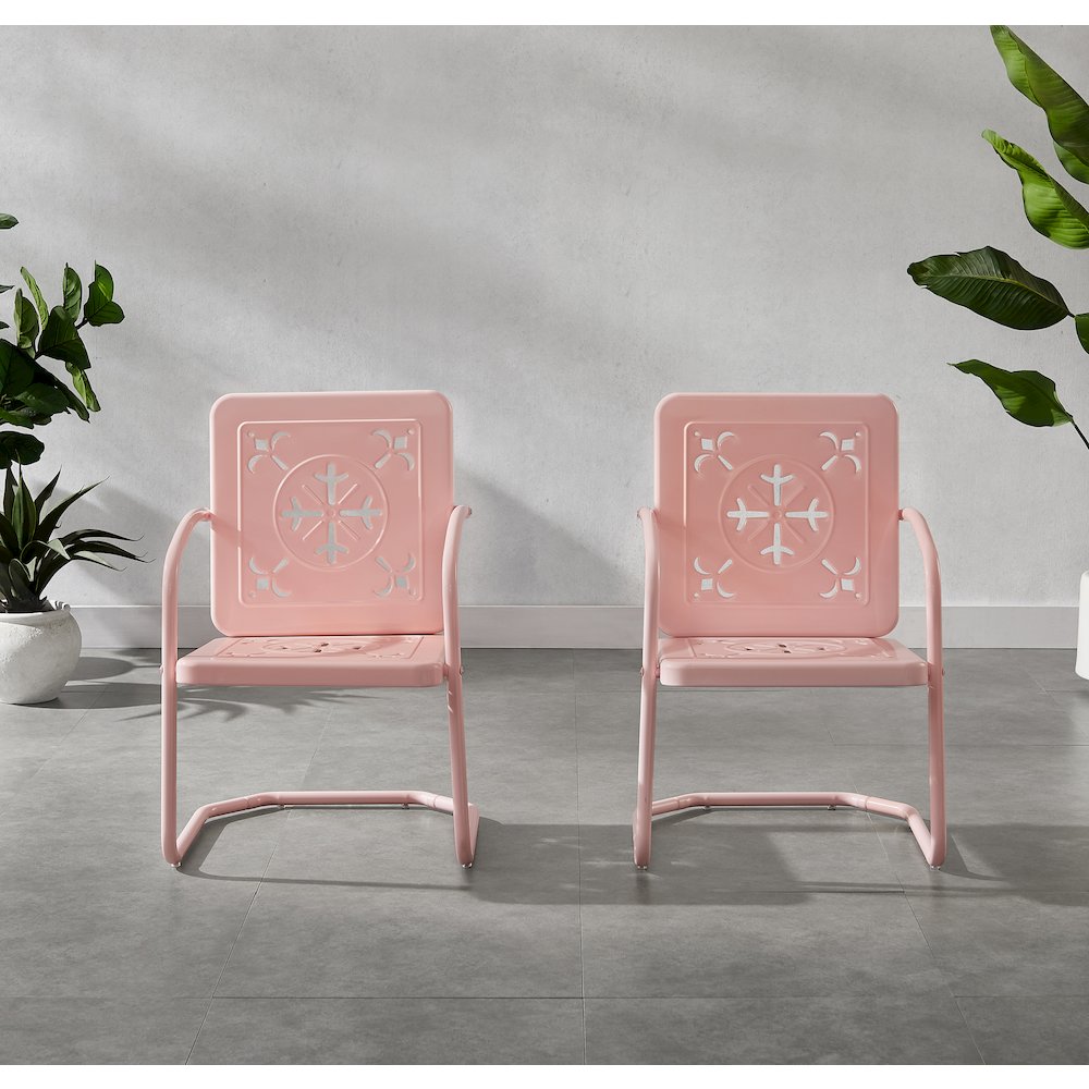 Azalea 2-Piece Retro Outdoor Chair Set – 2 Chairs