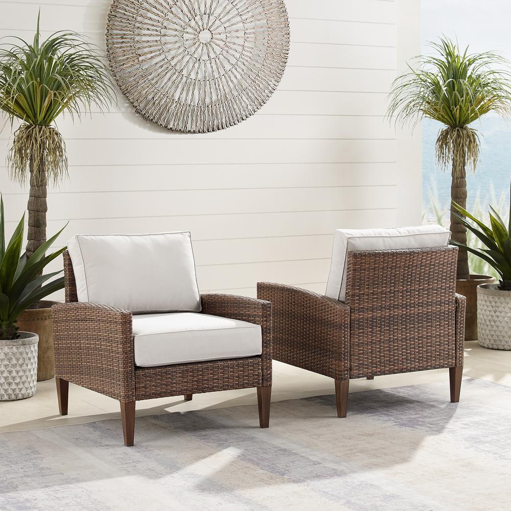 Capella 2Pc Wicker Outdoor Chair Set – 2 Armchairs