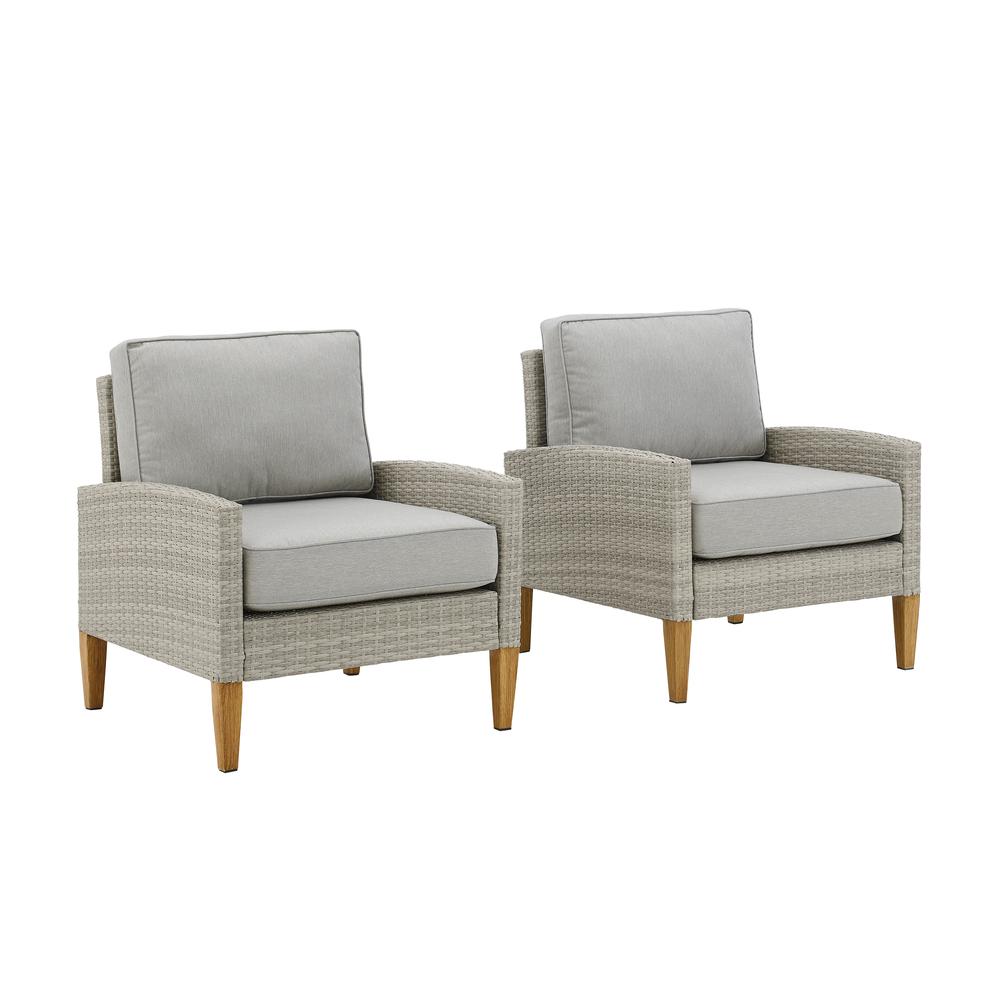 Capella 2Pc Wicker Outdoor Chair Set – 2 Armchairs