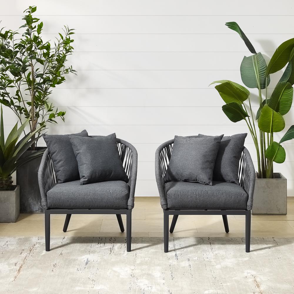Dover 2Pc Indoor Outdoor Chair Set – 2 Armchairs