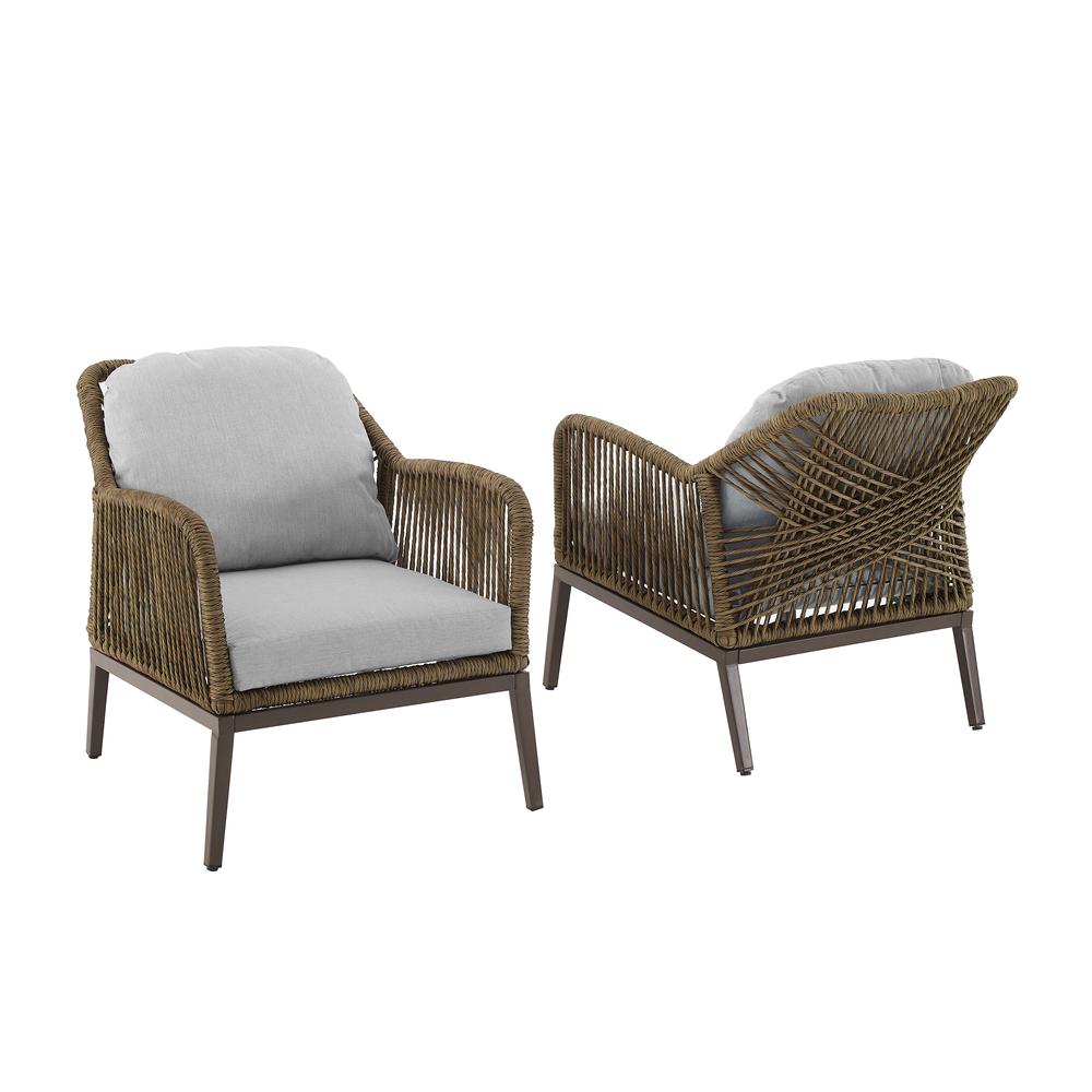 Haven 2Pc Wicker Outdoor Chair Set – 2 Armchairs