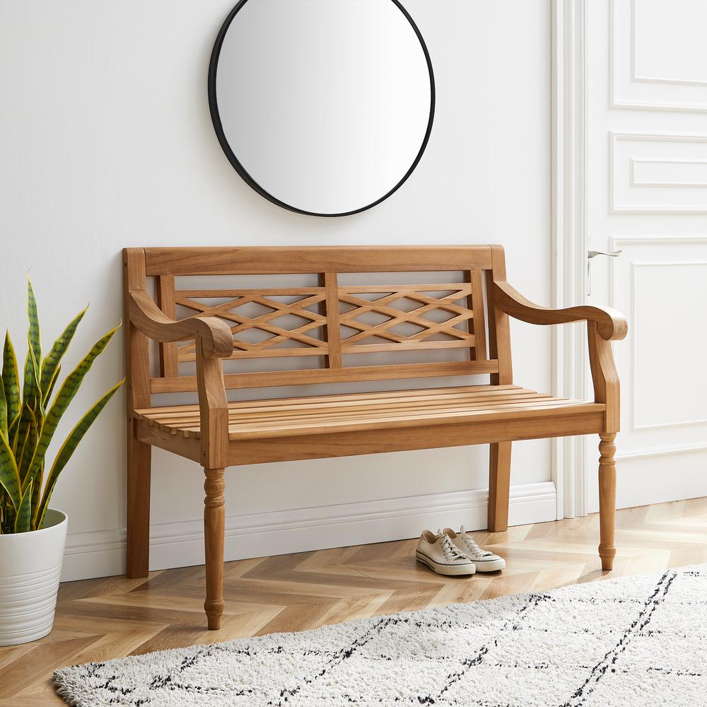 Olivier Teak Indoor Outdoor Bench