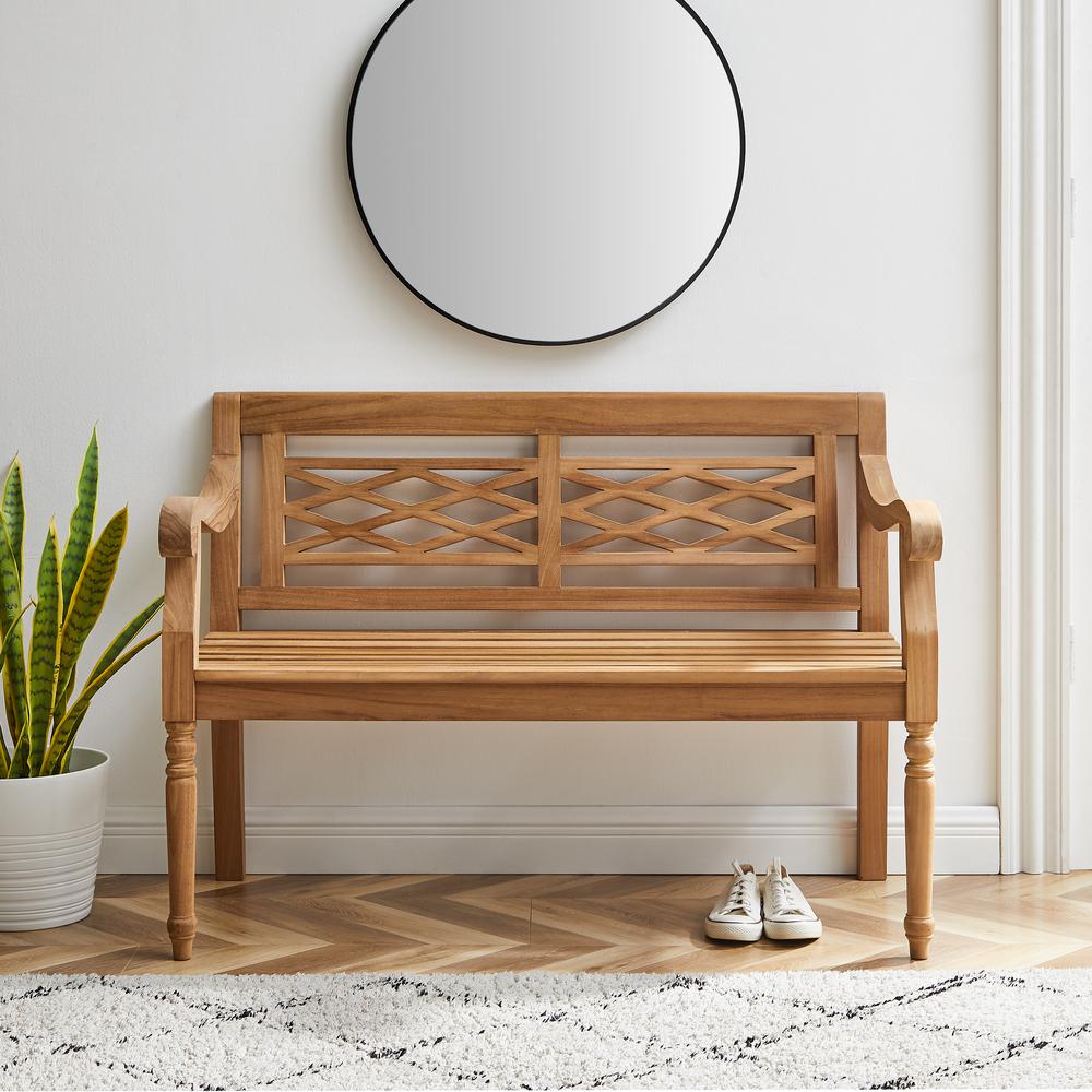 Olivier Teak Indoor Outdoor Bench