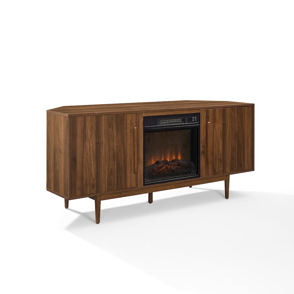 Liam Corner Fireplace Tv Stand For 65″ Tv Walnut