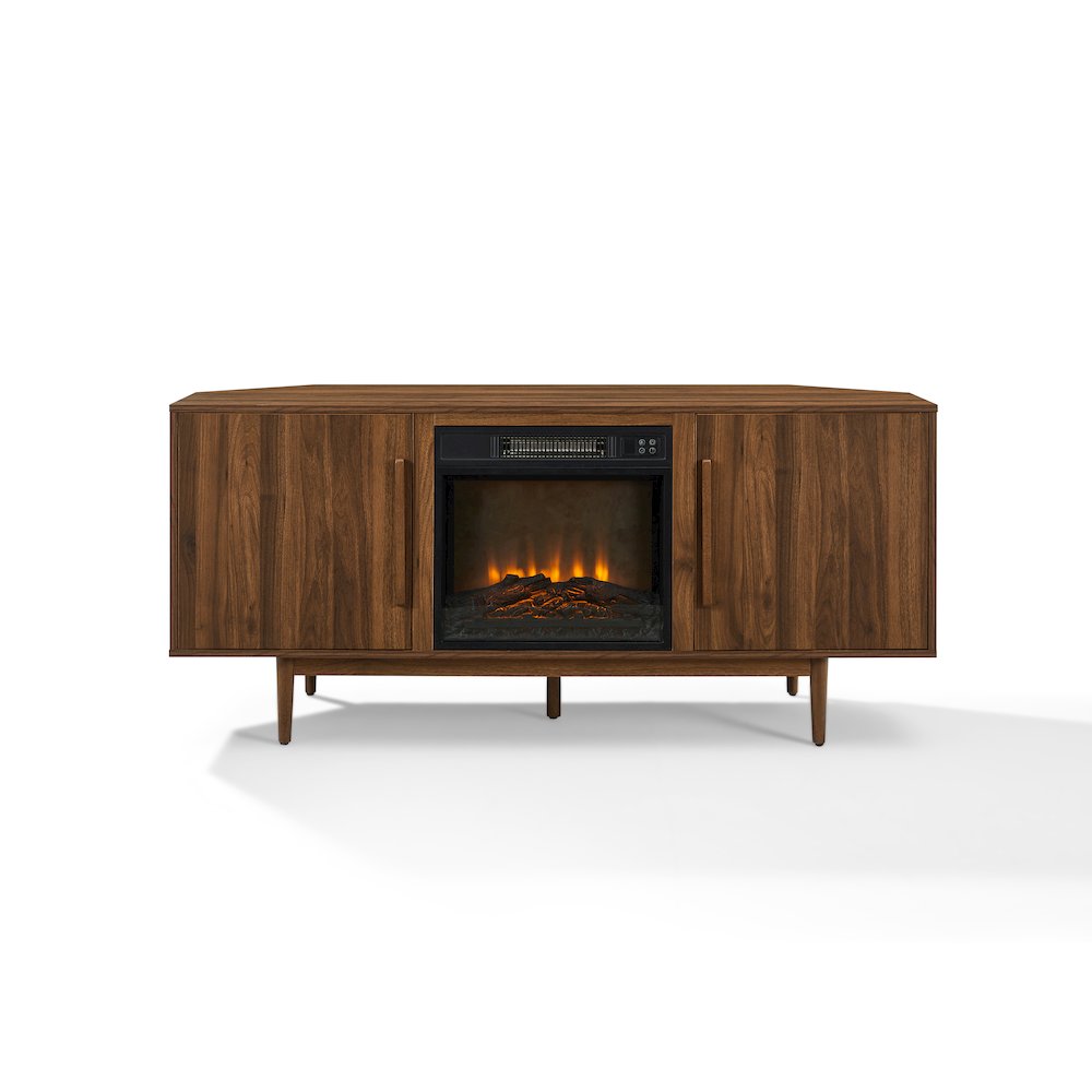 Liam Corner Fireplace Tv Stand For 65″ Tv Walnut