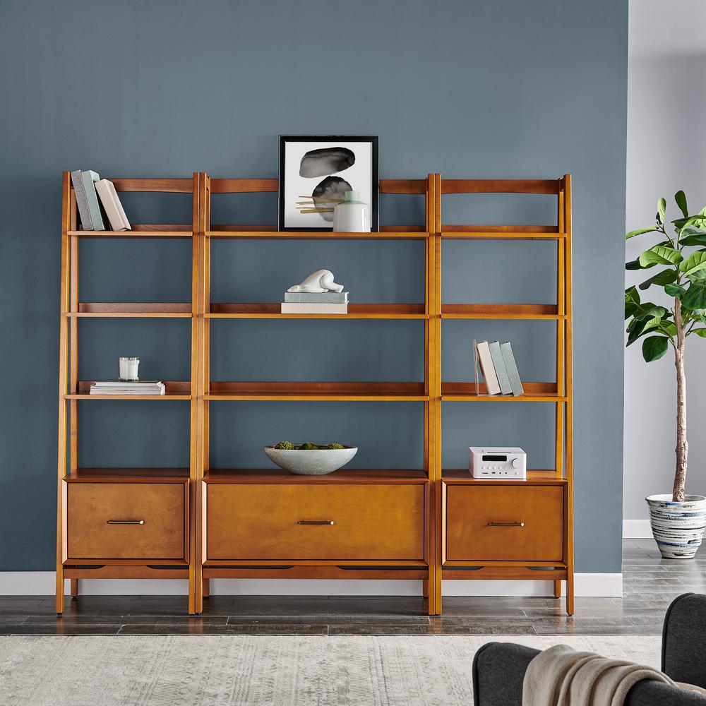 Landon 3-Piece Etagere Bookcase Set – Large Etagere & 2 Small Etageres