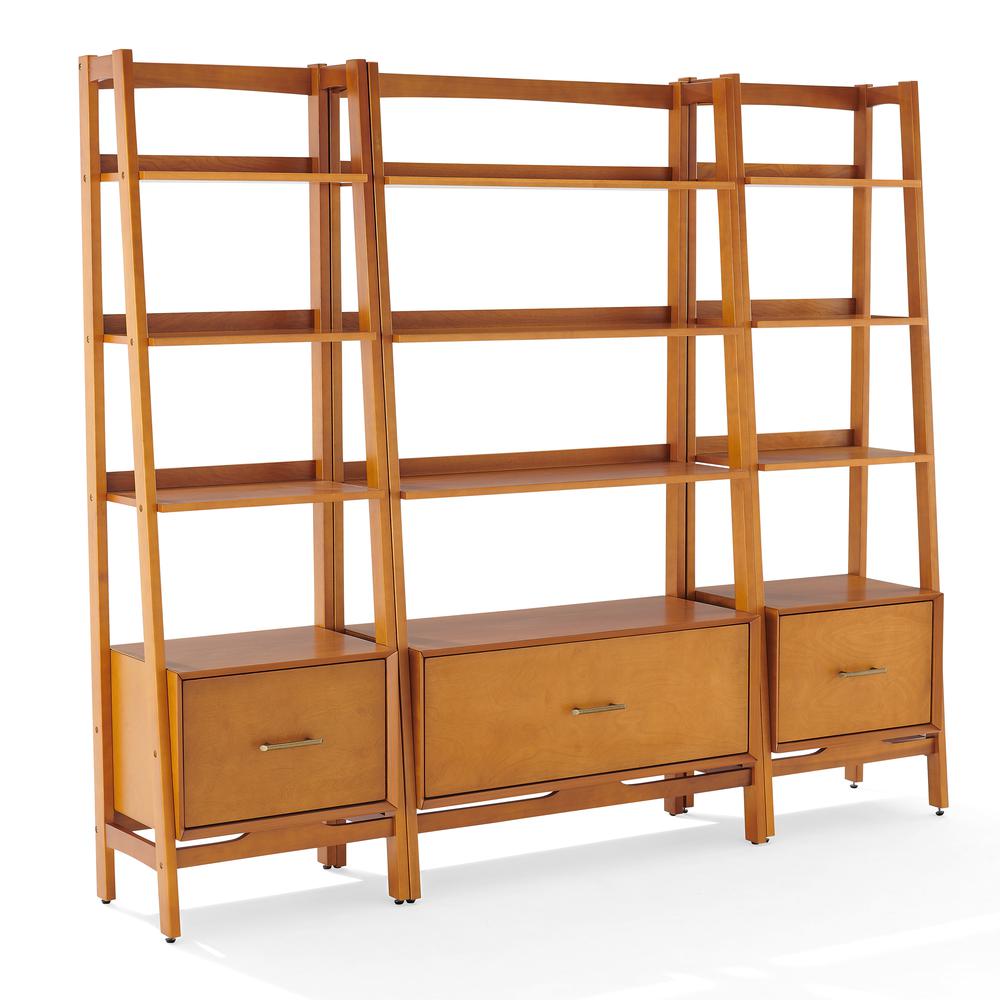 Landon 3-Piece Etagere Bookcase Set – Large Etagere & 2 Small Etageres