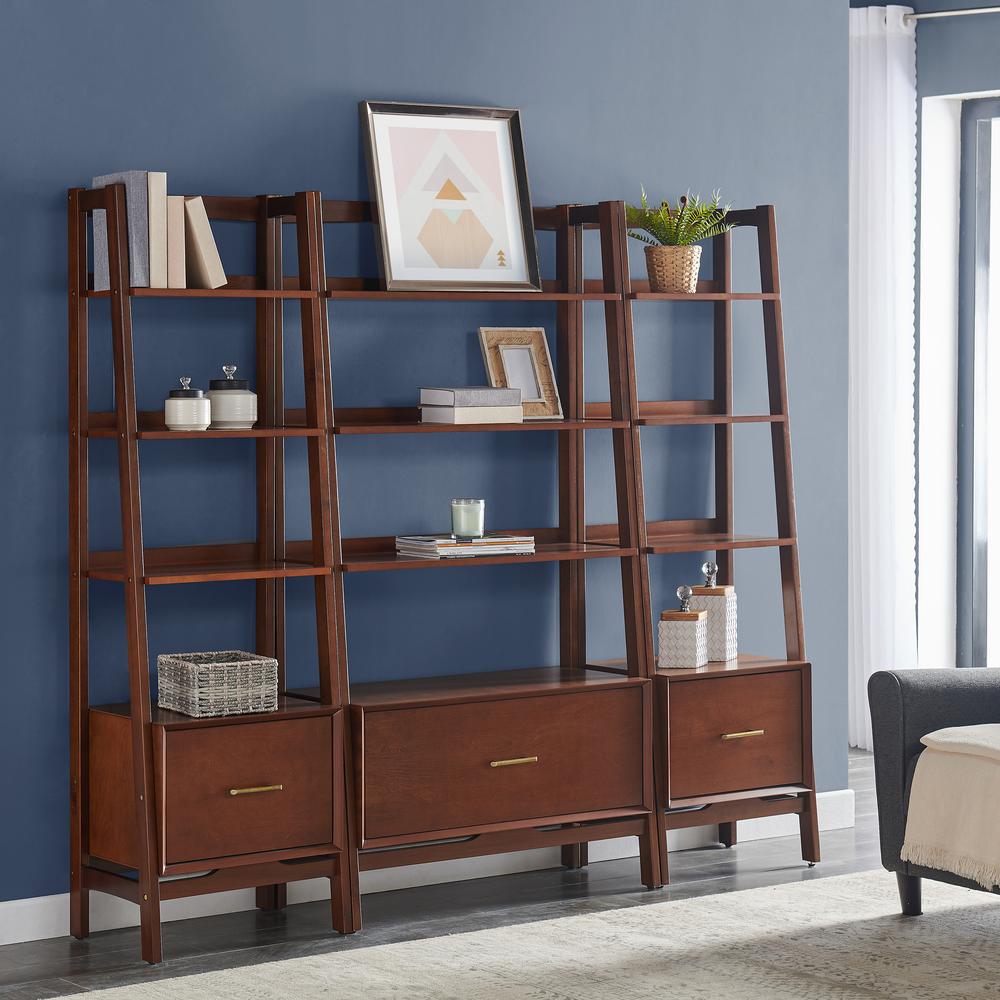 Landon 3-Piece Etagere Bookcase Set – Large Etagere & 2 Small Etageres