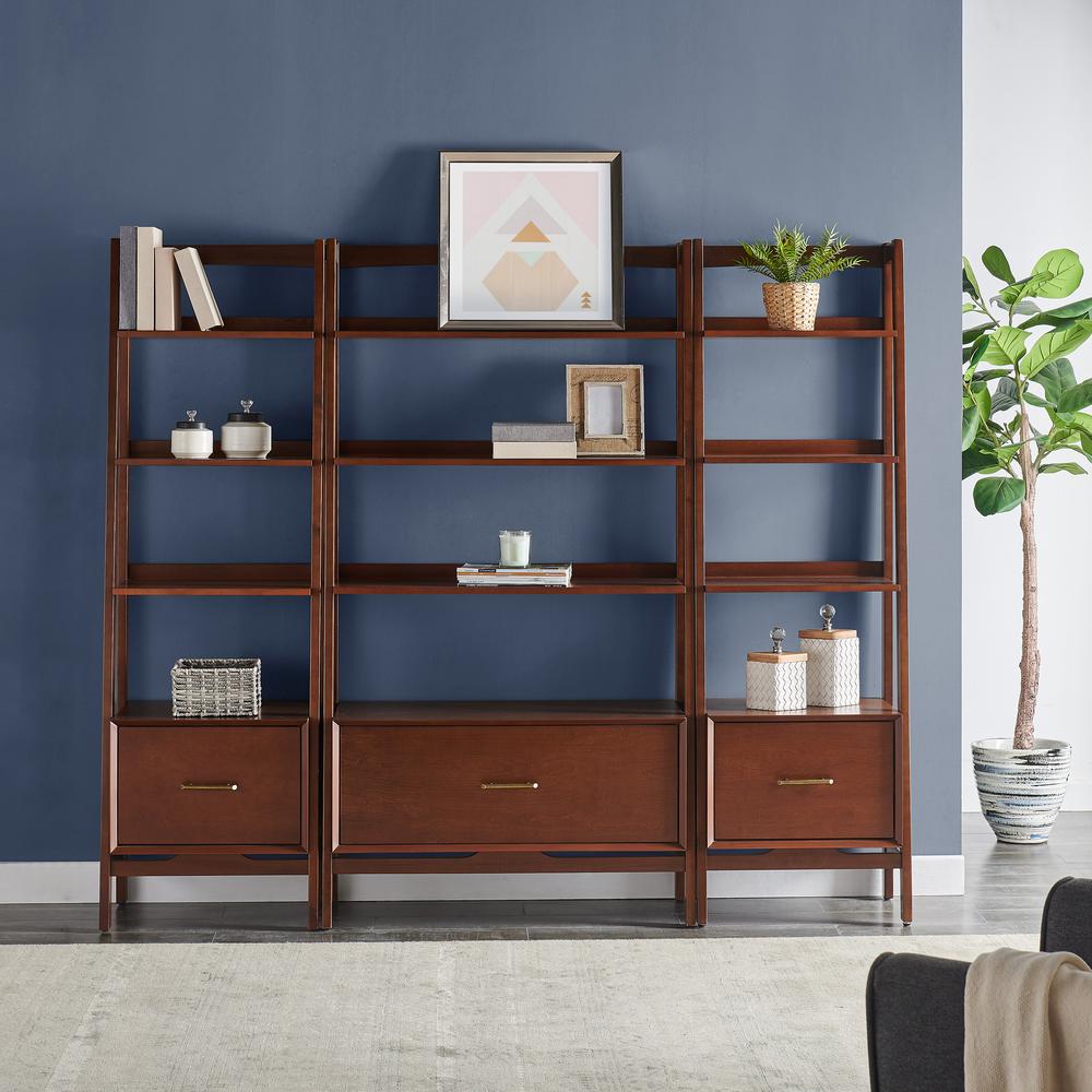 Landon 3-Piece Etagere Bookcase Set – Large Etagere & 2 Small Etageres