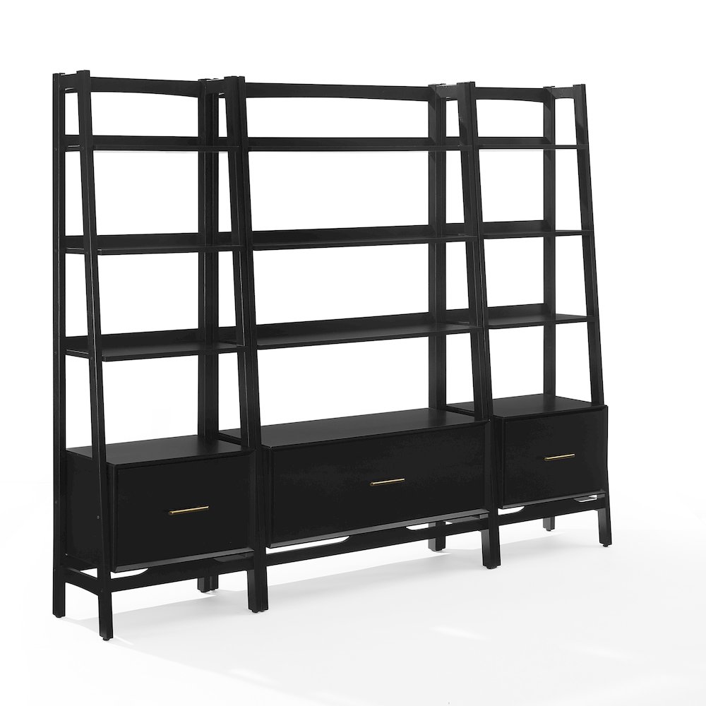 Landon 3-Piece Etagere Bookcase Set – Large Etagere & 2 Small Etageres