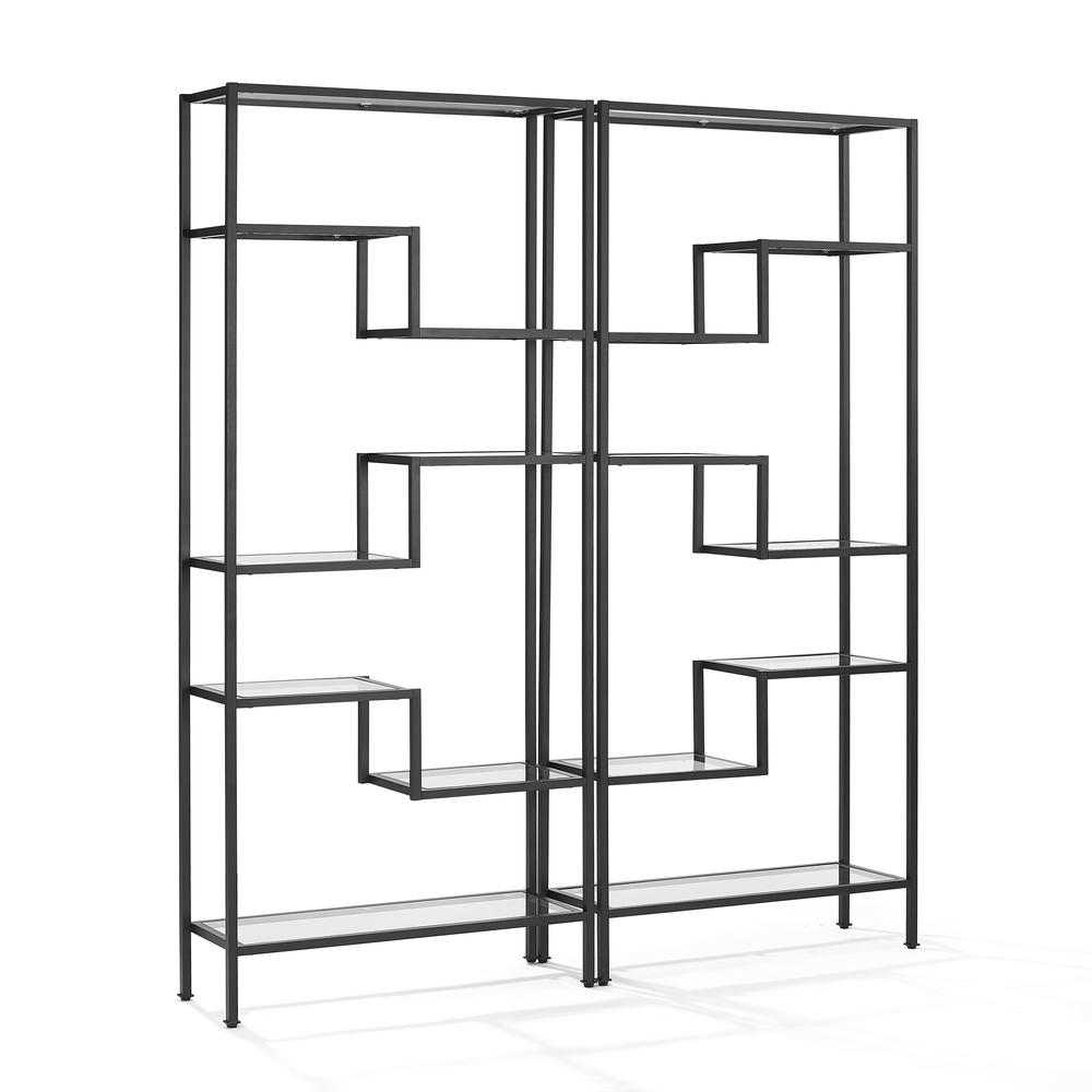 Sloane 2-Piece Etagere Bookcase Set – 2 Etageres