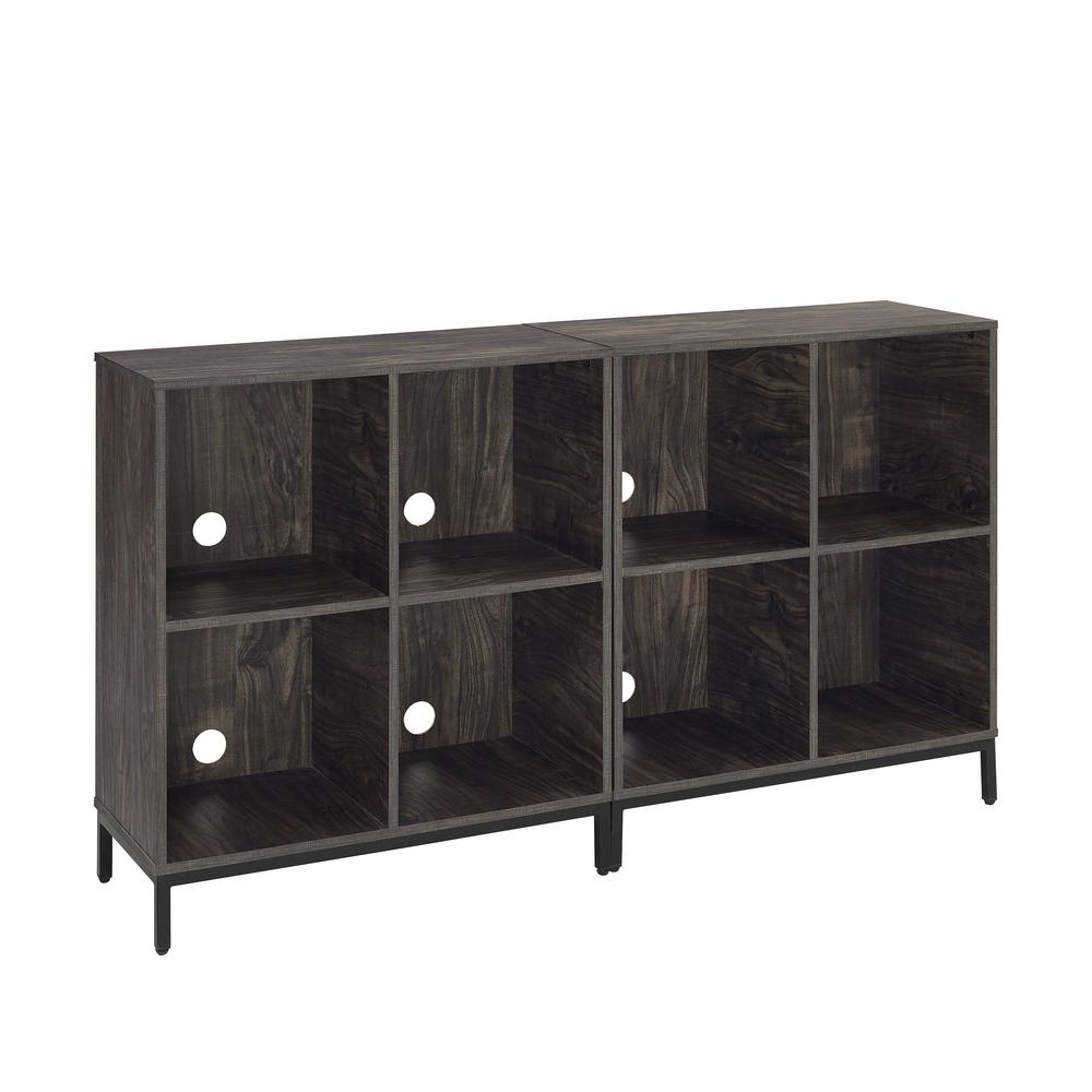 Jacobsen 2-Piece Record Storage Cube Bookcase Set – 2 Bookcases
