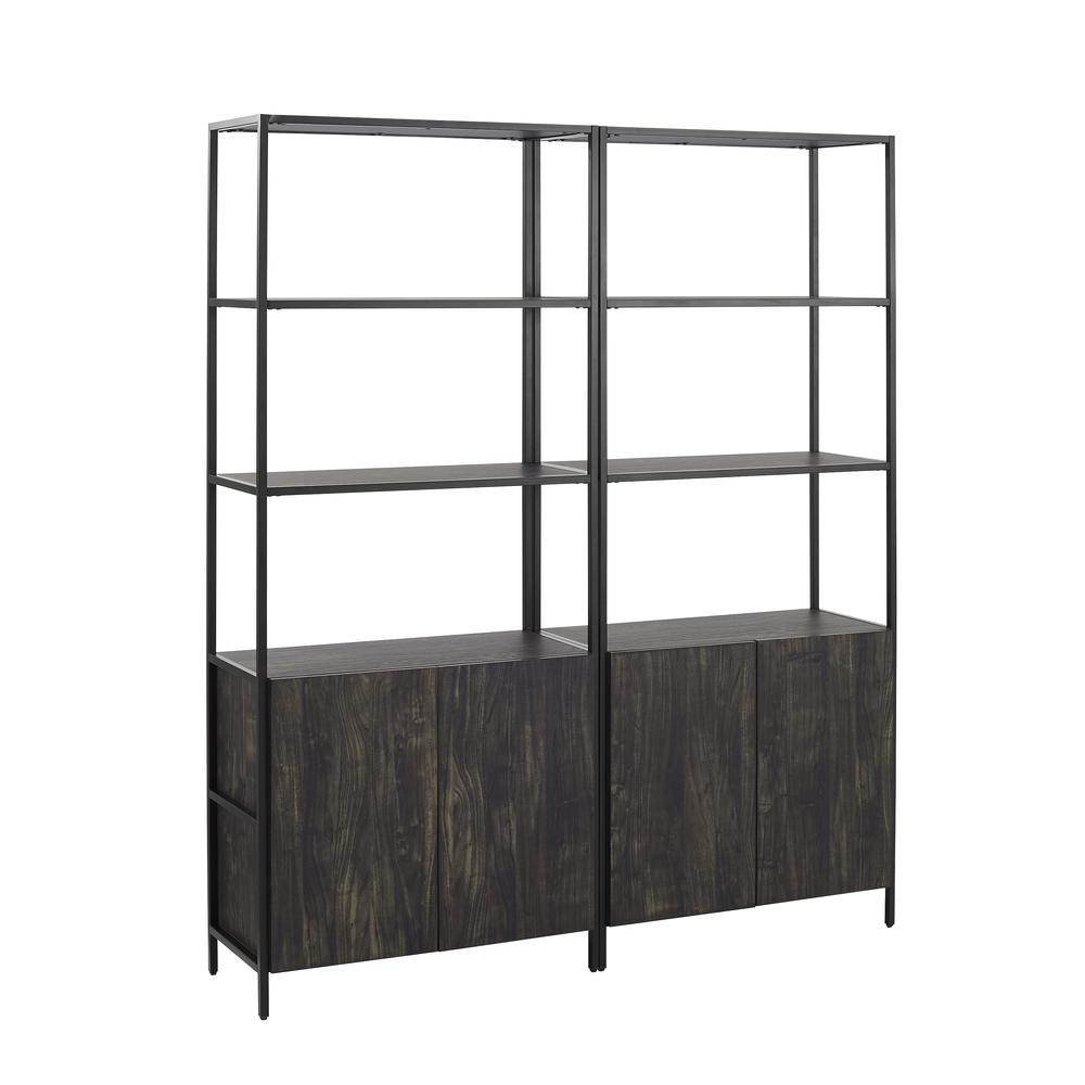 Jacobsen 2-Piece Etagere Bookcase Set – 2 Large Etageres