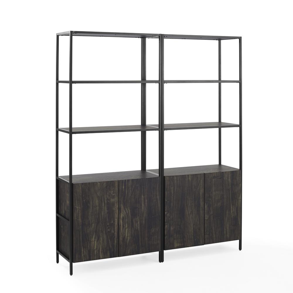 Jacobsen 2-Piece Etagere Bookcase Set – 2 Large Etageres