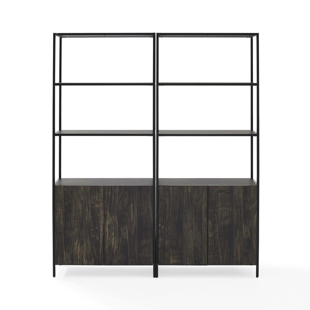 Jacobsen 2-Piece Etagere Bookcase Set – 2 Large Etageres