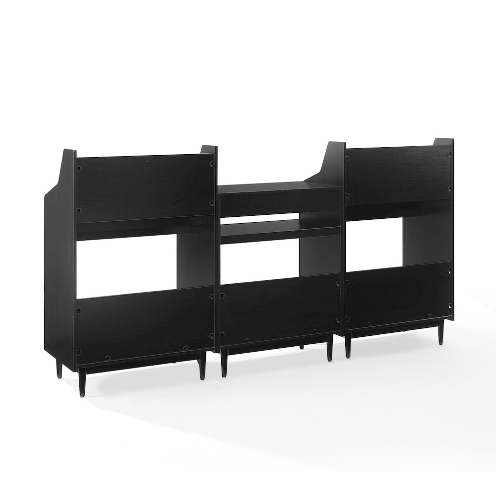 3-Piece Record Player Stand And Vinyl Storage Set