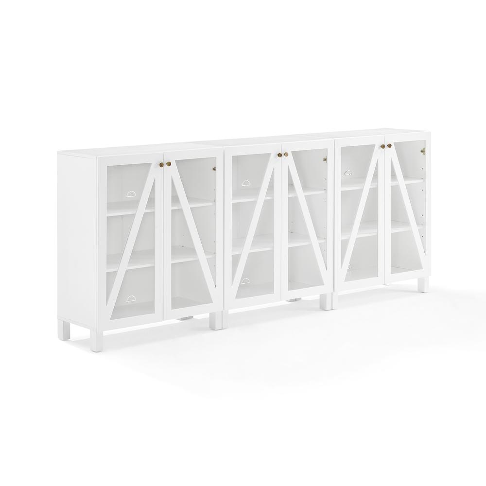 Cassai 3-Piece Media Sideboard Cabinet Set – 3 Storage Pantries
