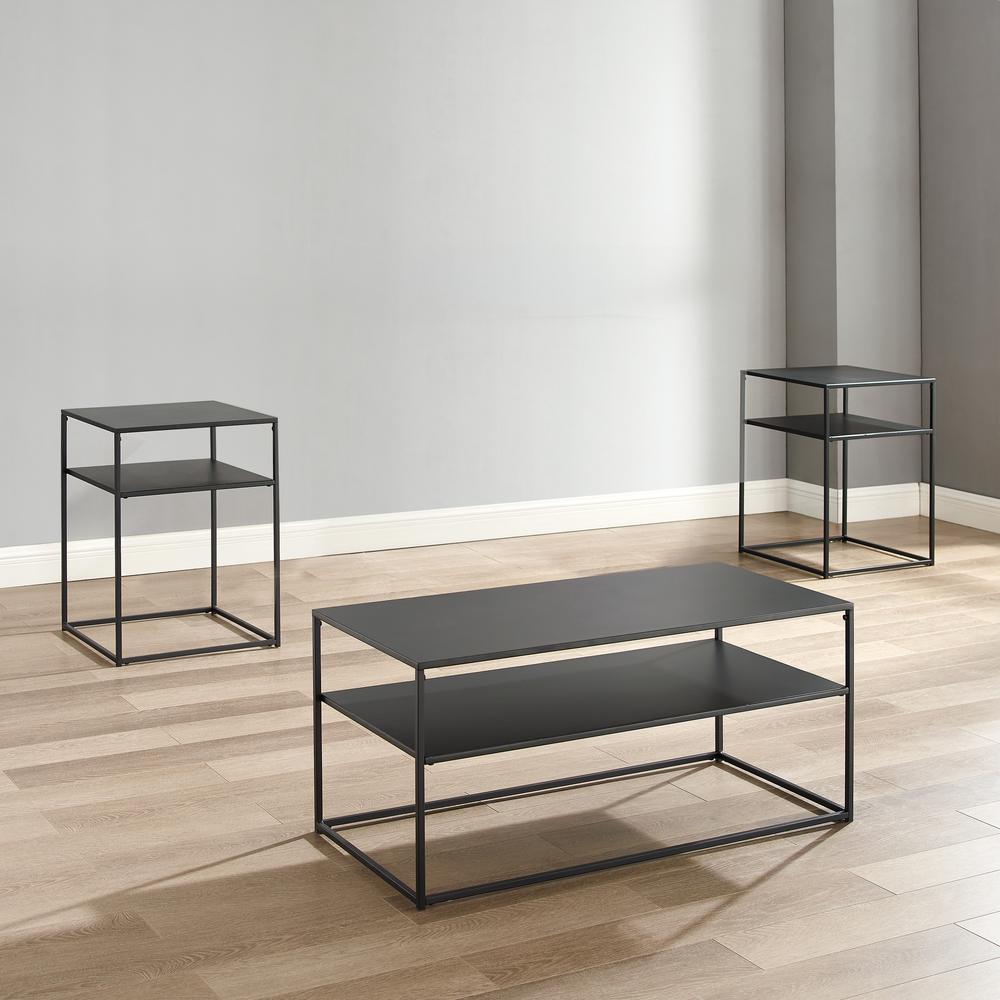 Braxton 3-Piece Coffee Table Set – Coffee Table & 2 End Tables